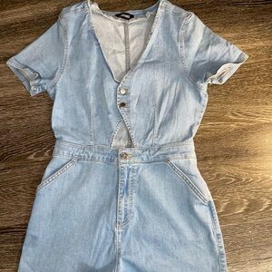 Women’s denim romper